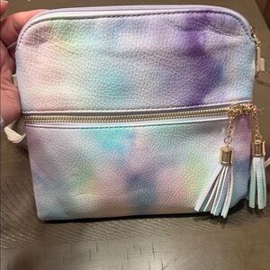 Chic Pastel Crossbody Bag with Tassels